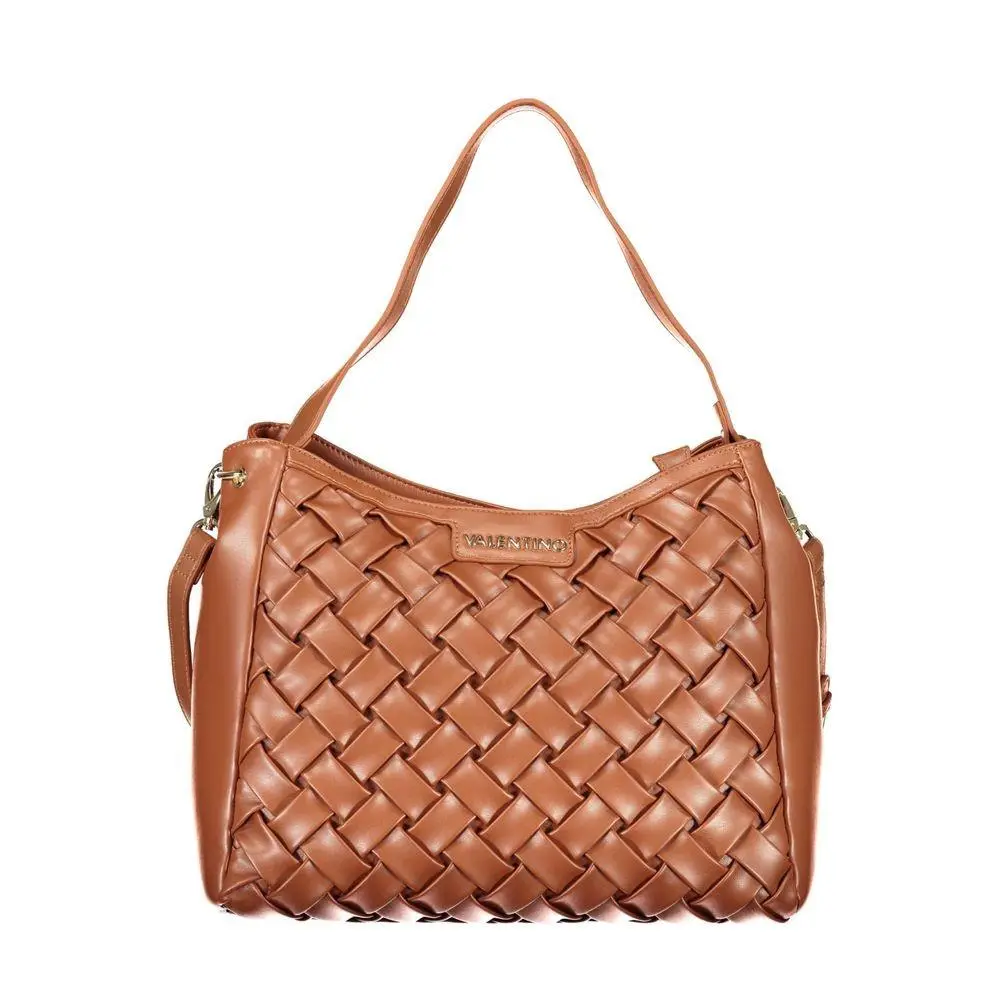 Mario Valentino Brown Polyurethane Women`s Bag - VA-44626