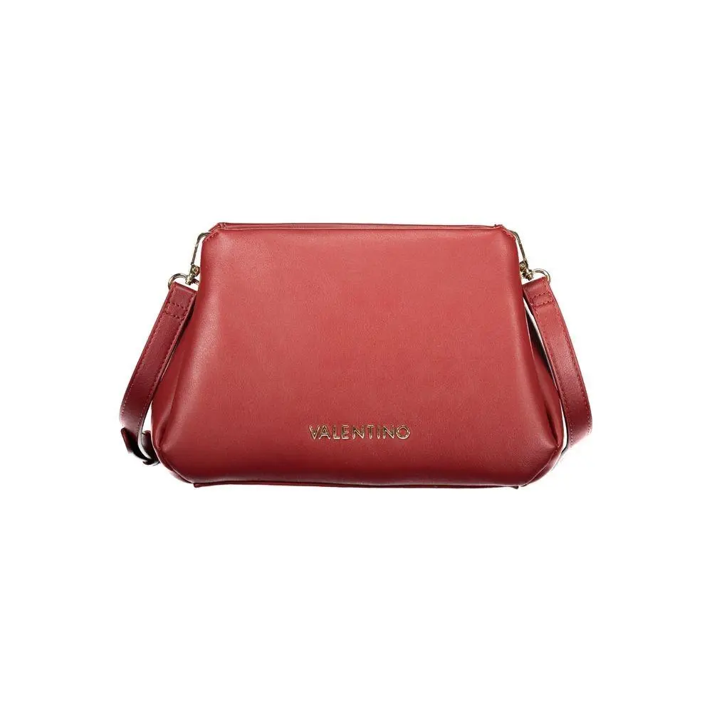 Mario Valentino Rosso Polyurethane Women`s Bag - VA-42116