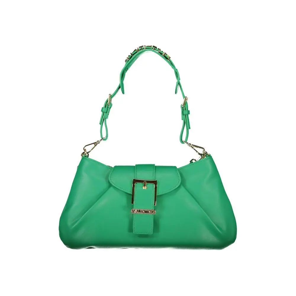 Valentino Verde Polyurethane Women`s Bag with Adjustable Shoulder Strap - VA-44512
