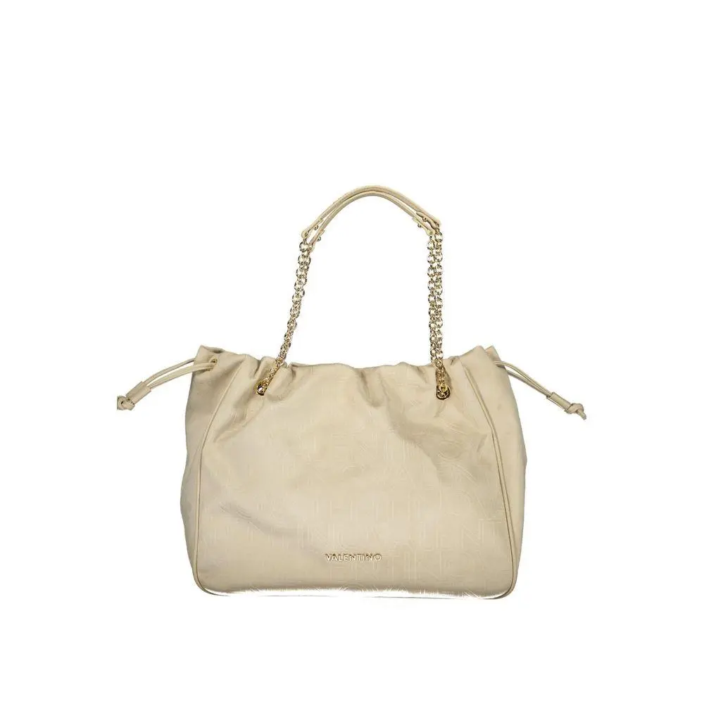 Mario Valentino Beige Polyurethane Women`s Bag - VA-44627