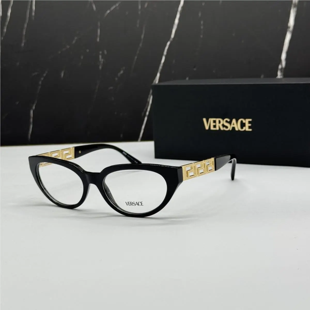 Versace VE3383 GB1 Black Cat Eye Women Eyeglasses