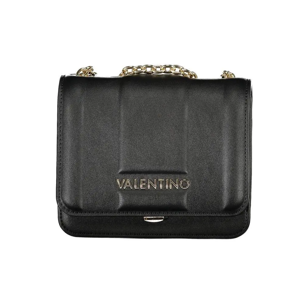 Mario Valentino Black Polyurethane Women`s Bag - VA-34746
