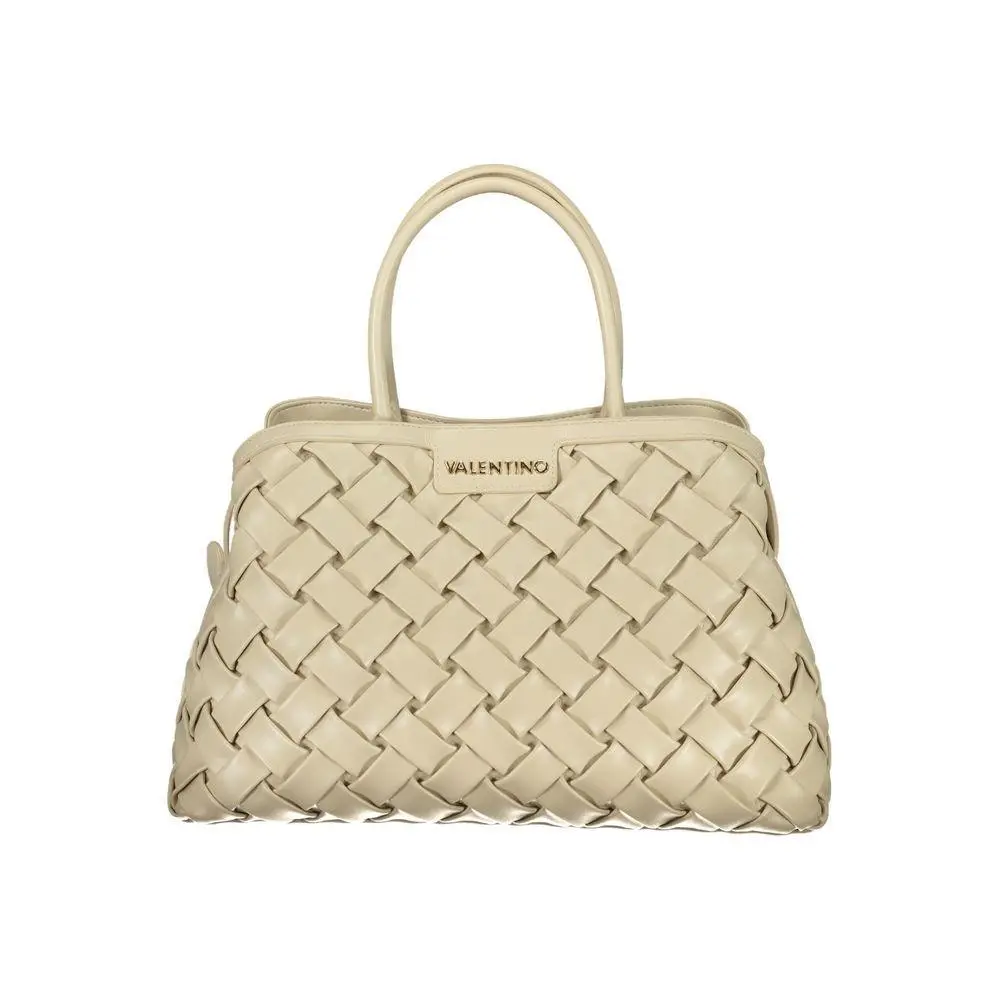 Mario Valentino Beige Polyurethane Women`s Bag - VA-44529