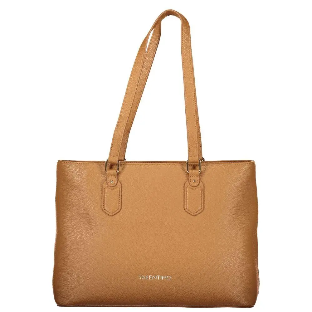 Mario Valentino Brown Polyurethane Women`s Bag - VA-44511