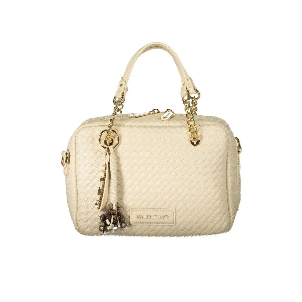 Mario Valentino Beige Polyurethane Womens Bag - VA-45932