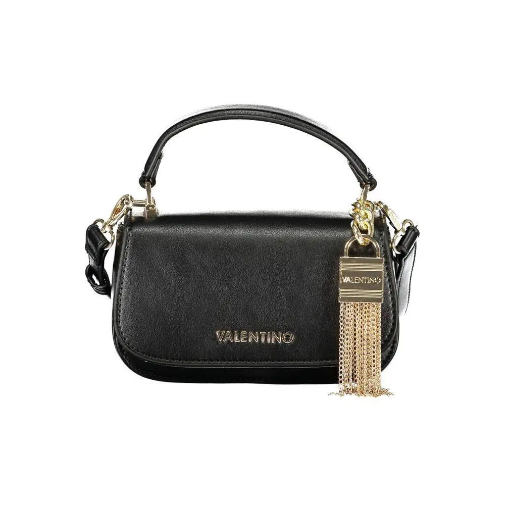 Mario Valentino Black Polyurethane Women`s Bag - VA-44488