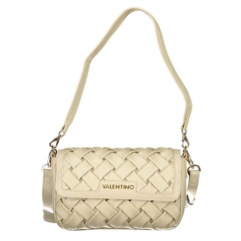 Mario Valentino Beige Polyurethane Women`s Bag - VA-44547