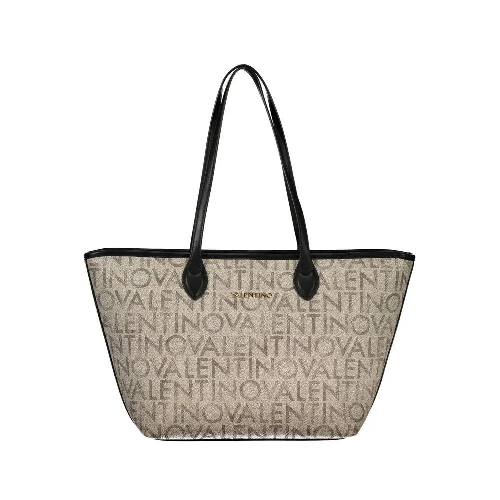 Mario Valentino Beige Polyurethane Women`s Bag - VA-44477