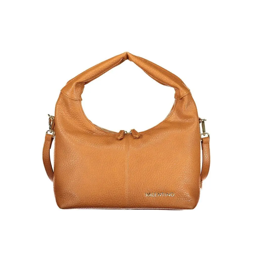 Mario Valentino Brown Polyurethane Women`s Bag - VA-42475