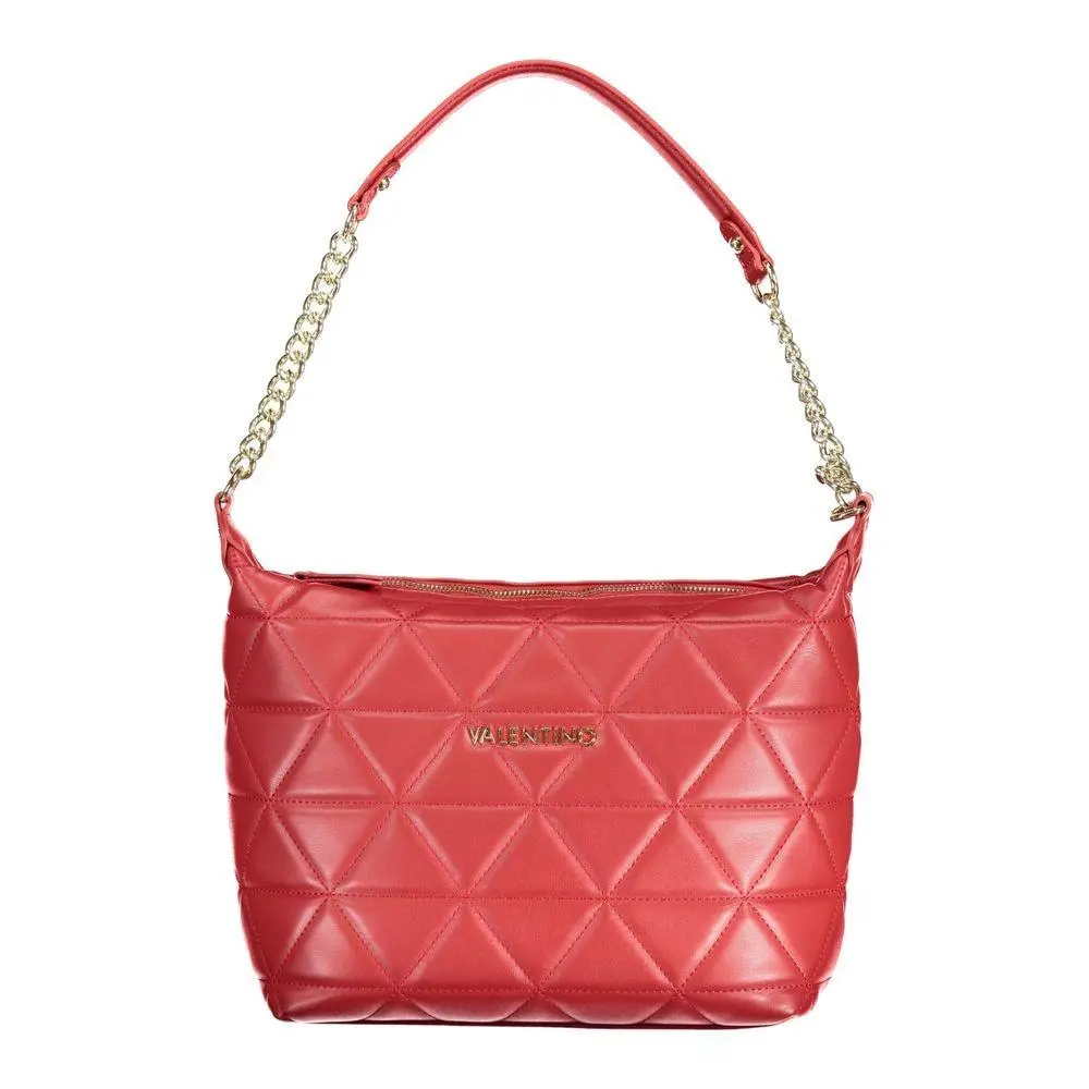Mario Valentino Rosso Polyurethane Women`s Bag - VA-31049