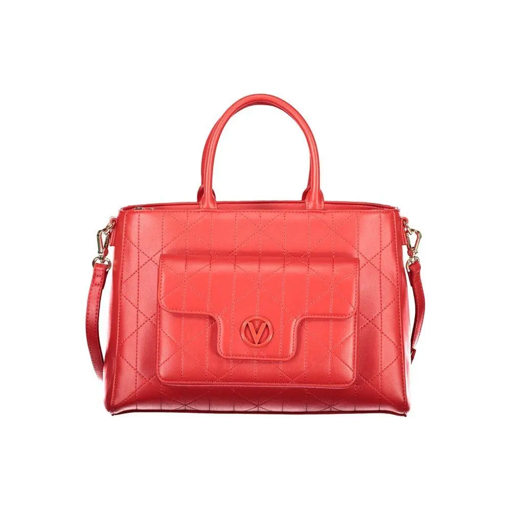 Mario Valentino Rosso Polyurethane Women`s Bag - VA-44646