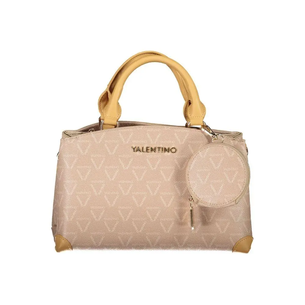 Mario Valentino Beige Polyurethane Women`s Bag - VA-36076