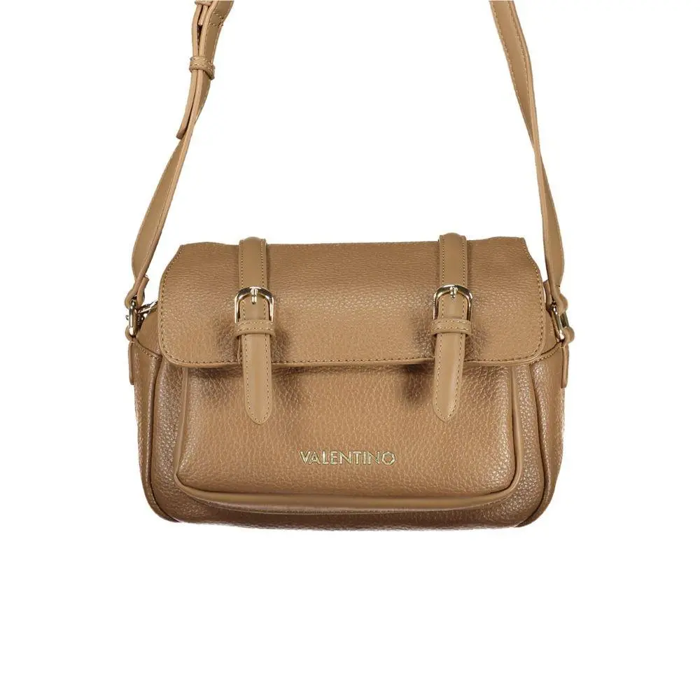 Mario Valentino Brown Polyurethane Women`s Bag - VA-42059