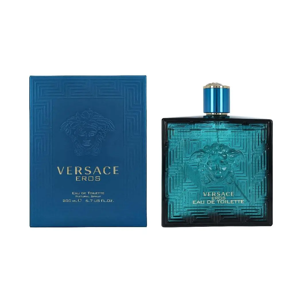 Eau de Toilette Spray 6.7 Fl Oz Versace Eros For Men Blue