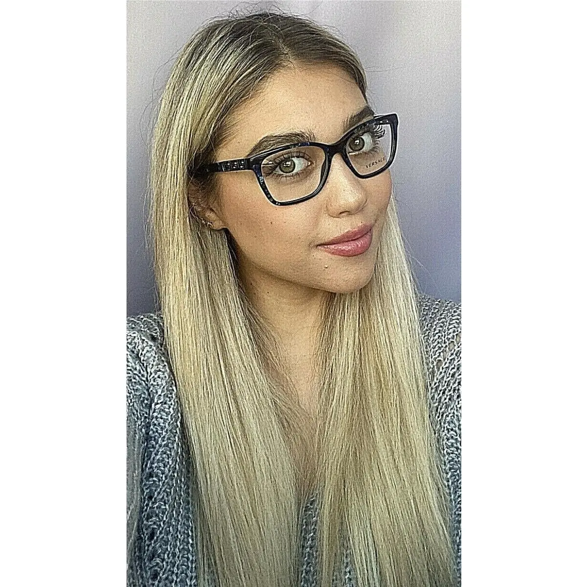 Versace Mod. 9231-B-A 2751 Green Marble 54mm Women`s Eyeglasses Frame 9