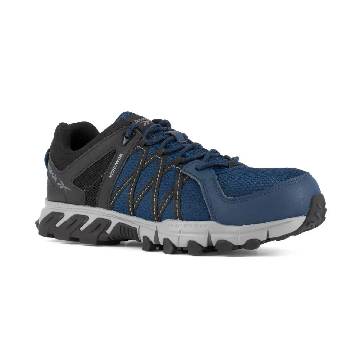 Reebok Work Shoes Men RB3403 Composite Toe Slip Resistant EH Safety Athletic - Blue