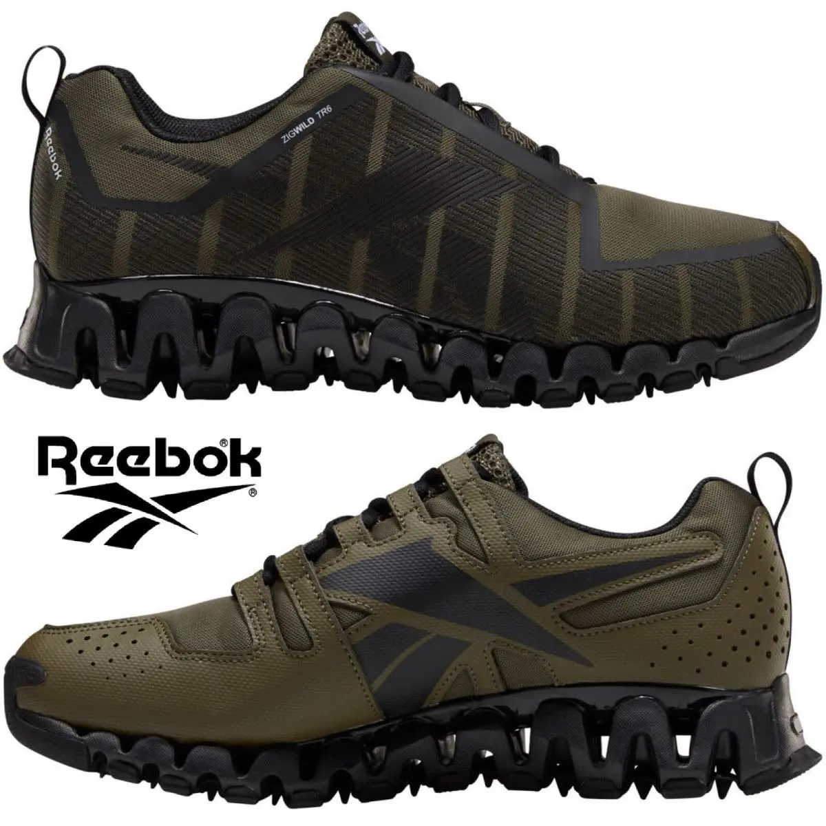 Reebok shoes - Reebok ZigWild - ZigWild - Green, Manufacturer: Green/Black/White 5