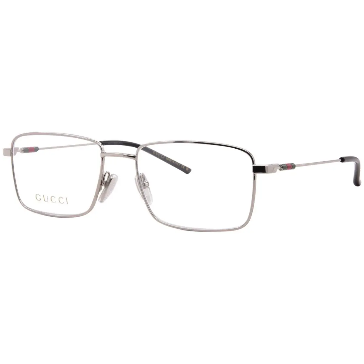 GG2098O 001 Eyeglasses Men`s Silver Full Rim 55mm by Gucci