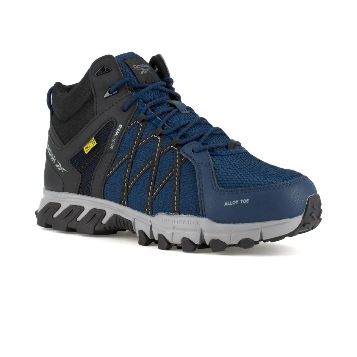 Reebok Work Shoes Men RB3400 Alloy Toe Met Guard Slip Resistant EH Mid Cut