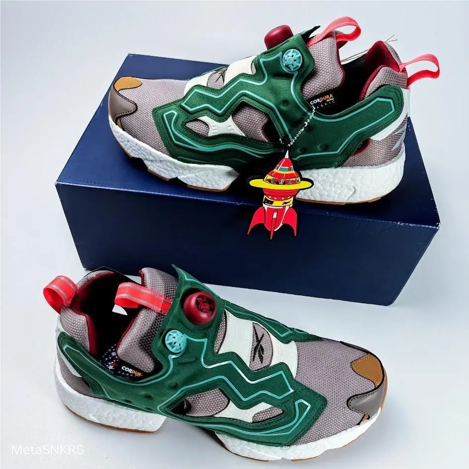 Reebok shoes - Reebok Instapump Fury - Instapump Fury - GZ5363 - Pine Green/Boulder Grey-Triathlon Red 9
