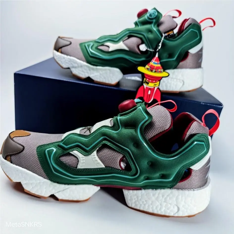 Reebok shoes - Reebok Instapump Fury - Instapump Fury - GZ5363 - Pine Green/Boulder Grey-Triathlon Red 12