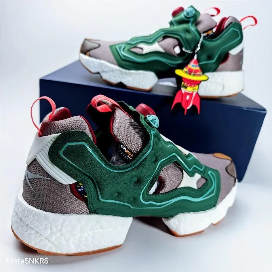 Reebok shoes - Reebok Instapump Fury - Instapump Fury - GZ5363 - Pine Green/Boulder Grey-Triathlon Red 14