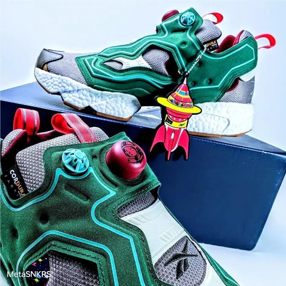 Reebok shoes - Reebok Instapump Fury - Instapump Fury - GZ5363 - Pine Green/Boulder Grey-Triathlon Red 1