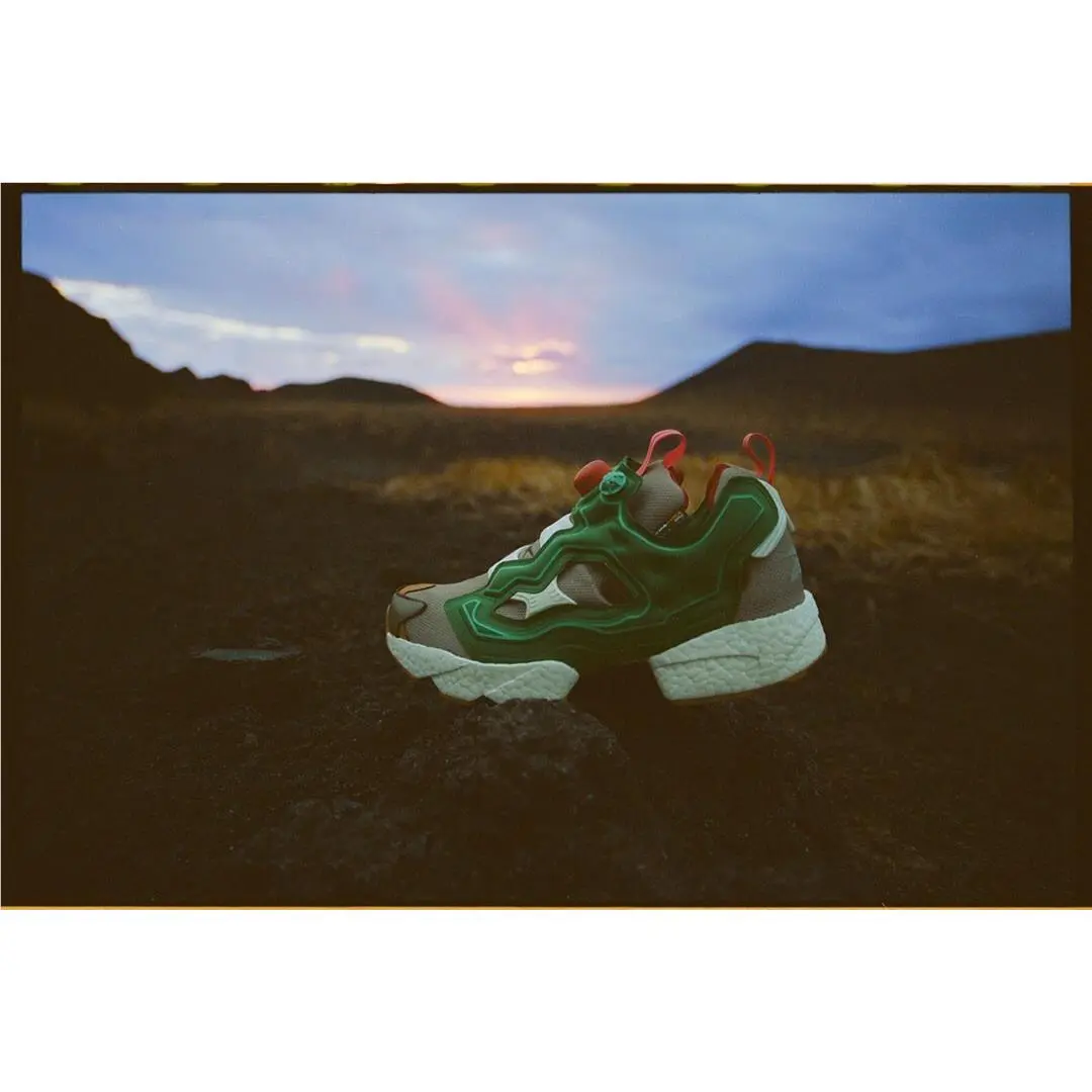 Reebok shoes - Reebok Instapump Fury - Instapump Fury - GZ5363 - Pine Green/Boulder Grey-Triathlon Red 3