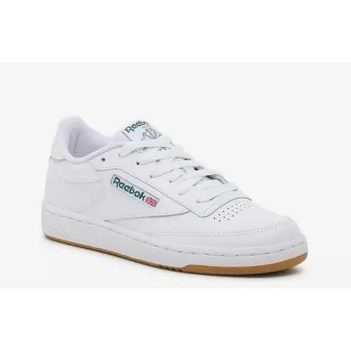 Reebok Club C 85 Tennis Shoes Low Top Sneakers White/green/gum Women`s 9.5 M