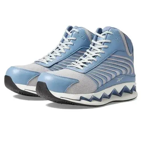 Reebok Zig Elusion Heritage Work High Top Work Sneaker Blue/black US 9 W - Blue/Black