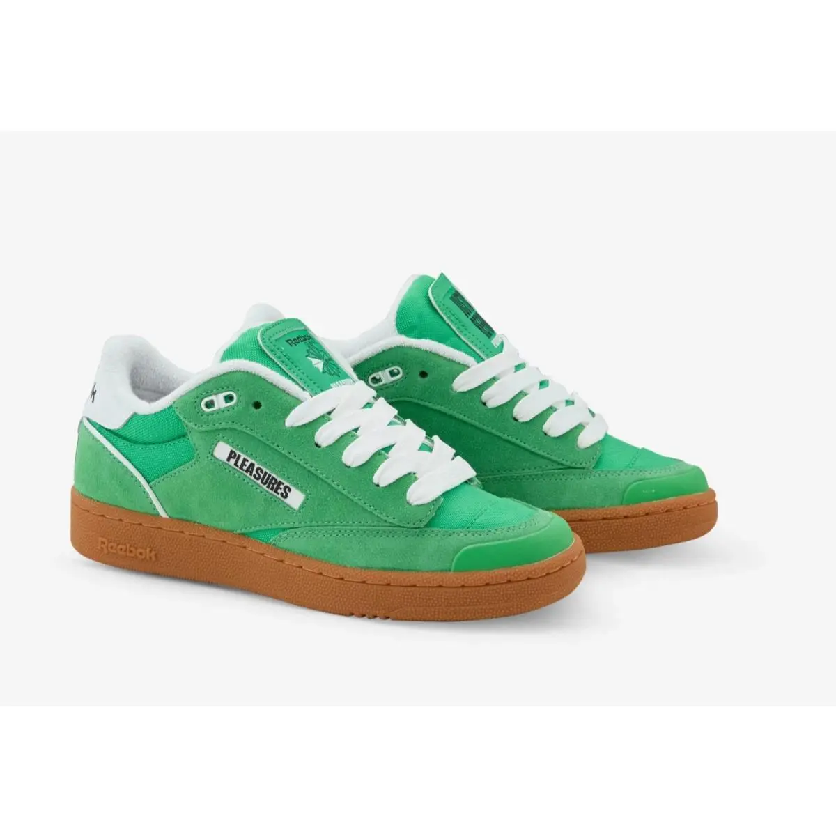 Reebok Club C Bulc Pleasures Sport Athletic Sneaker Green Gum Men`s Size 11