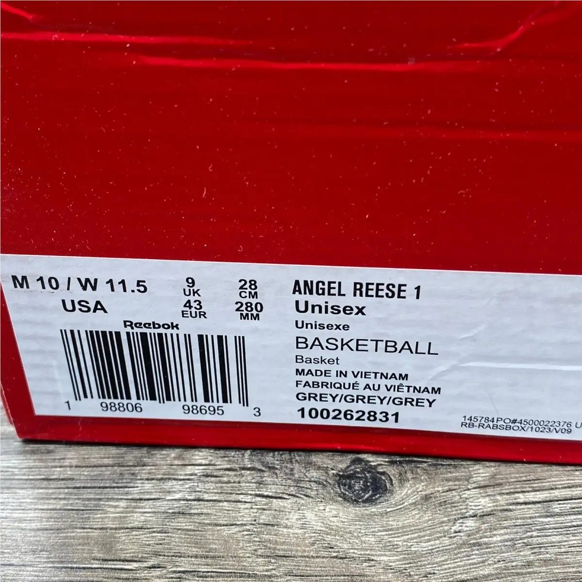 Reebok shoes - Angel Reese 1 - Angel Reese - Gray 1