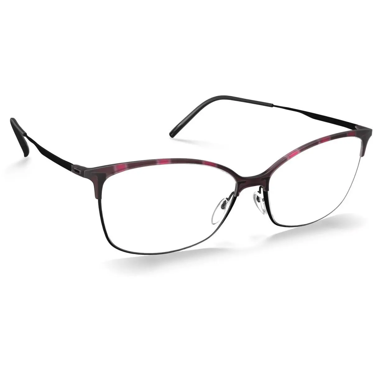 Urban Fusion 1609 Eyeglasses 3540 Black Pansy by Silhouette