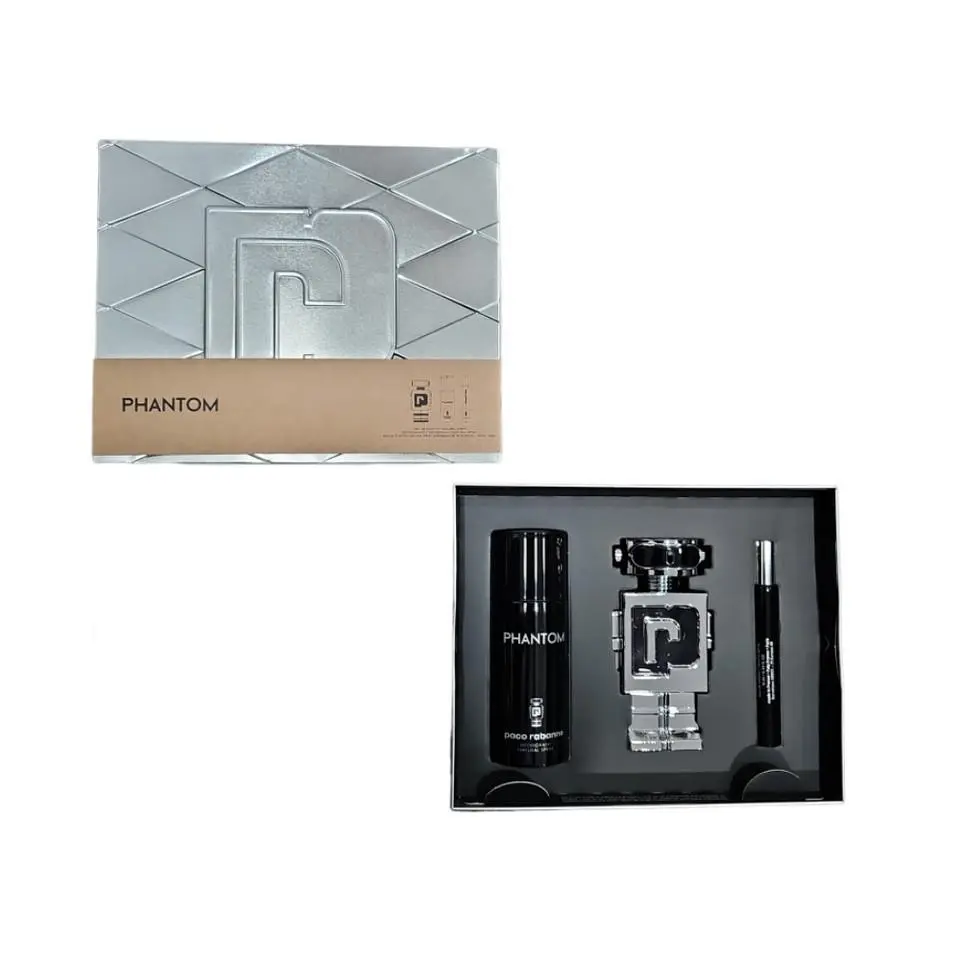 Phantom Edt 3PCS Gift Set For Men by Paco Rabanne