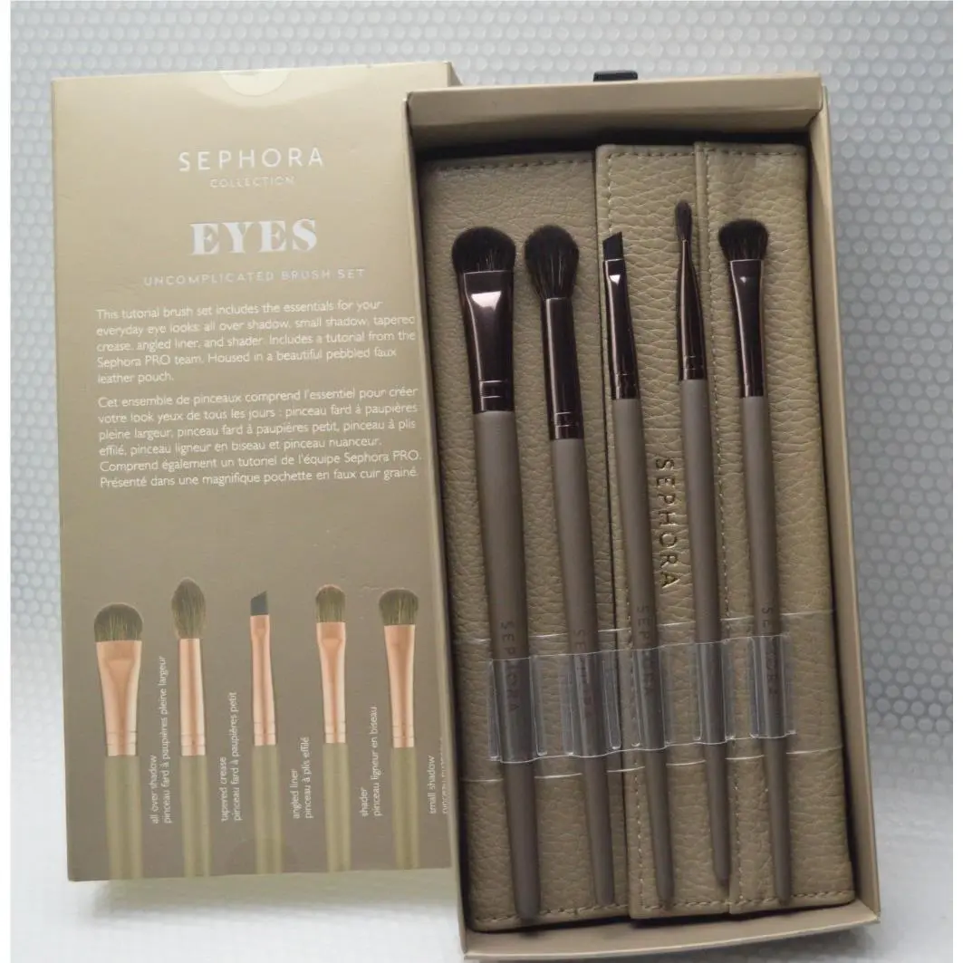 Coconut Brush Set Cleanse and Treat Eyes Uncomplicated Brush Set x 5 by Sephora