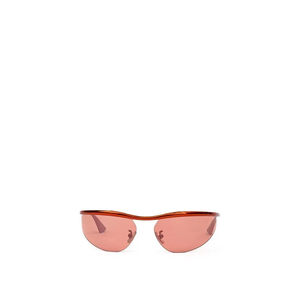 Orange Metal Sunglasses by Bottega Veneta