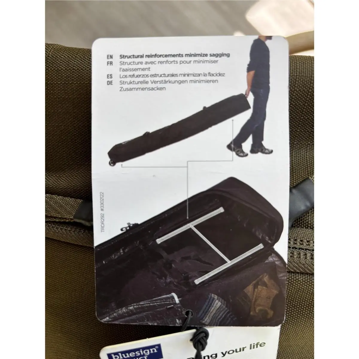 Roundtrip Rolling Ski Bag 192cm Color - Khaki by Thule