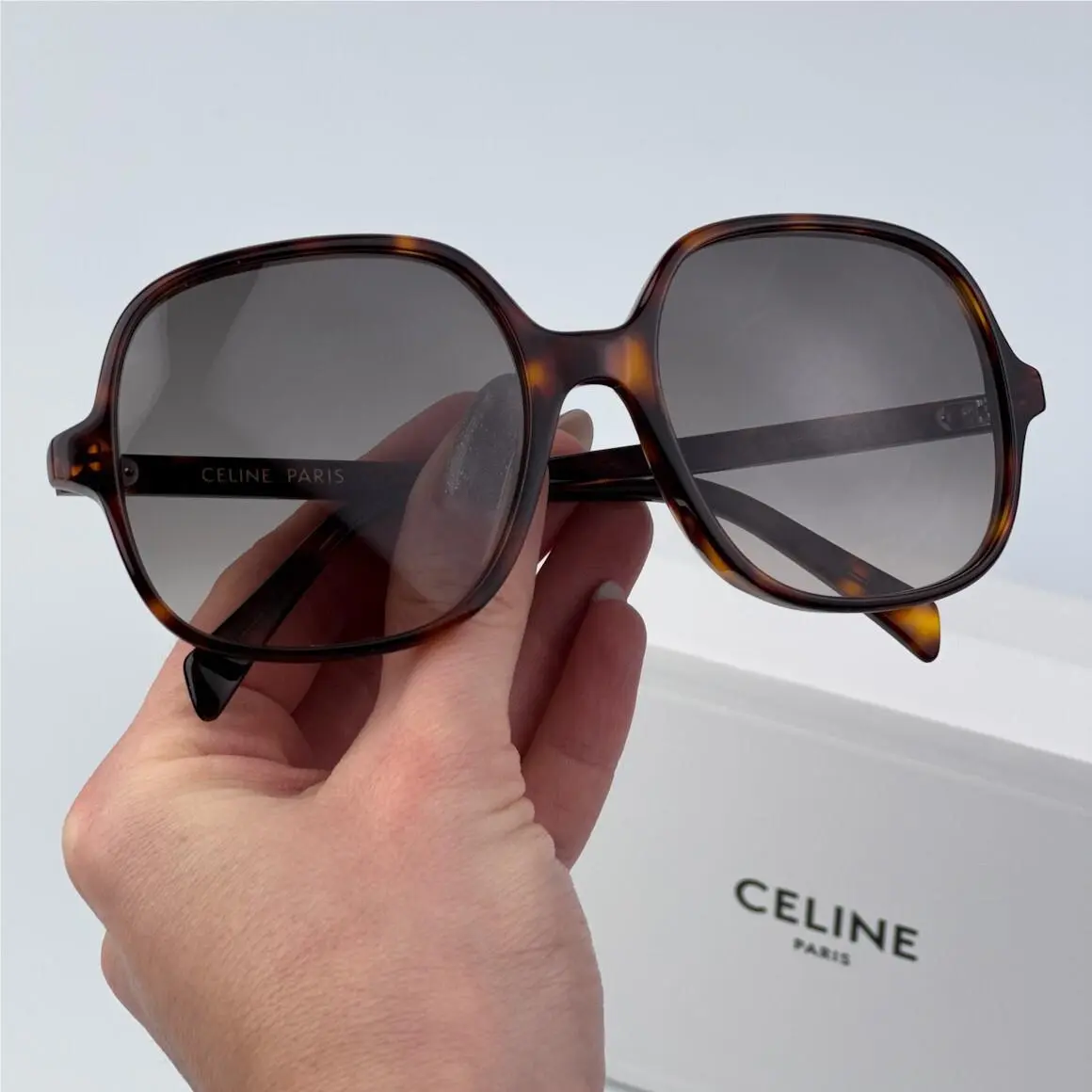 Women Sunglasses Havana Gradient Brown Geometric CL40244U 52F by Celine