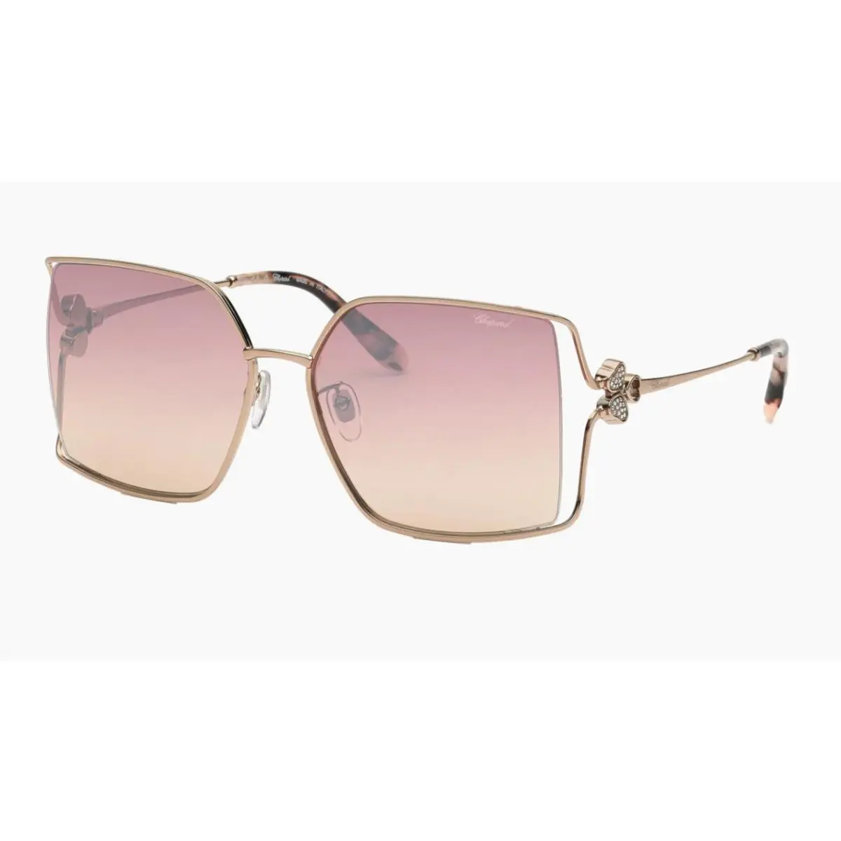 Chopard Brown Gradient Square Ladies Sunglasses SCHG68S A32X 62