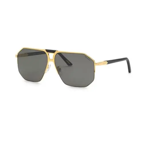 Sunglasses Gold Wood Polarised Pilot Navigator Grey Sch G61V 400P by Chopard