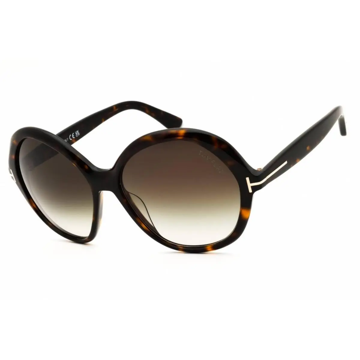 Tom Ford Women`s Sunglasses Dark Havana Oversized Full Rim Frame FT1282 52B