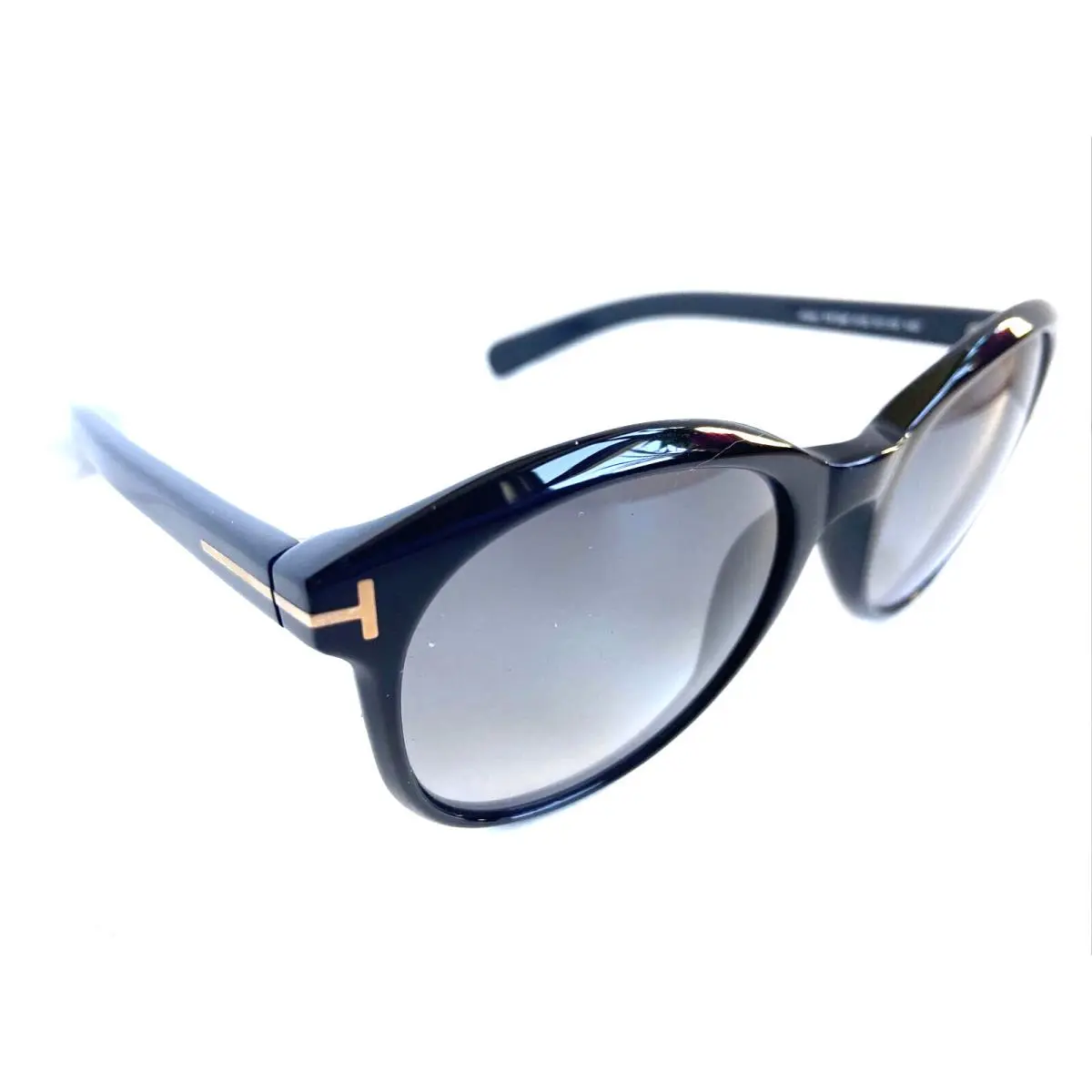 Tom Ford Riley TF 298 01B 51mm Round Black Men`s Women`s Sunglasses