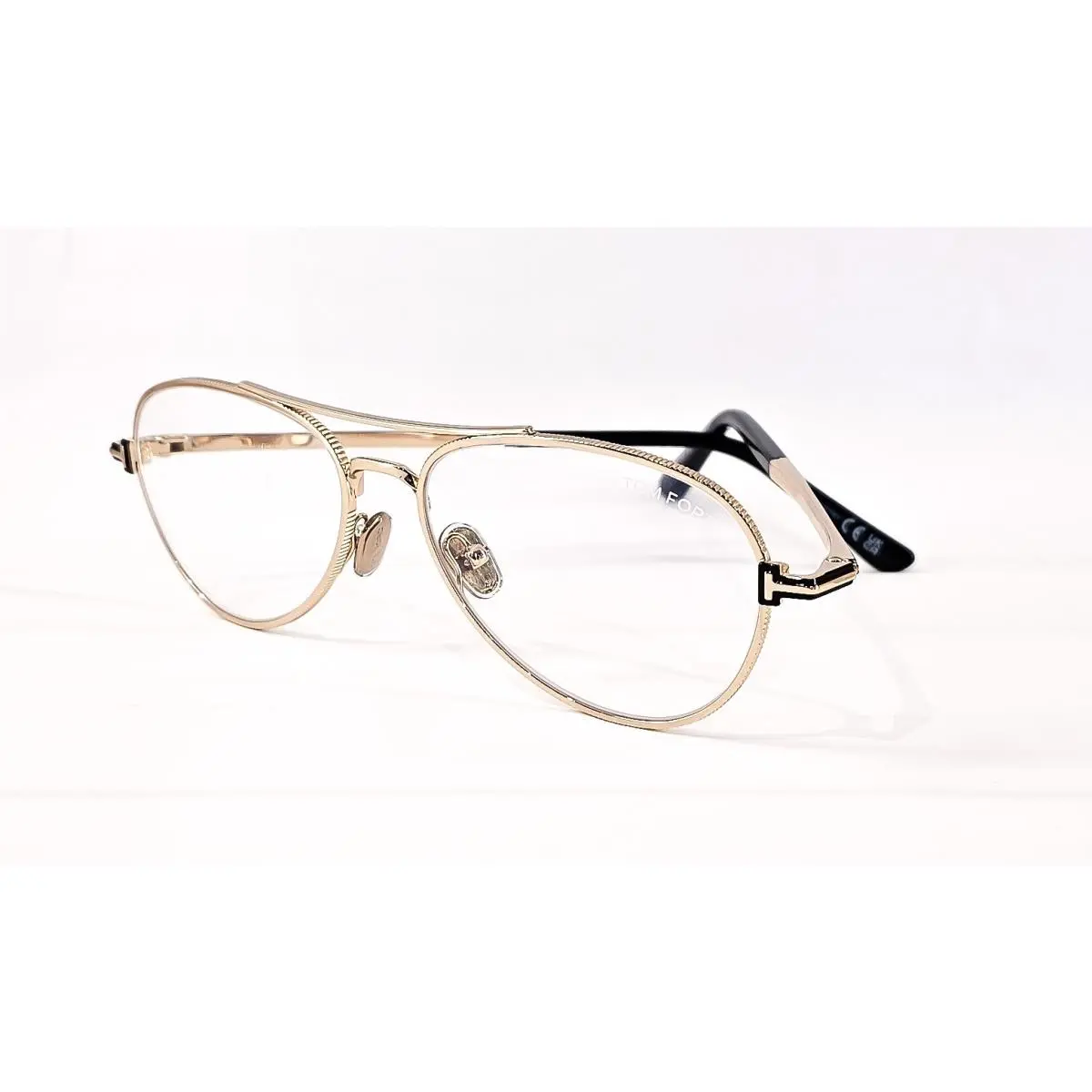 Tom Ford TF 6128-B Eyeglasses 028 Gold-black 56