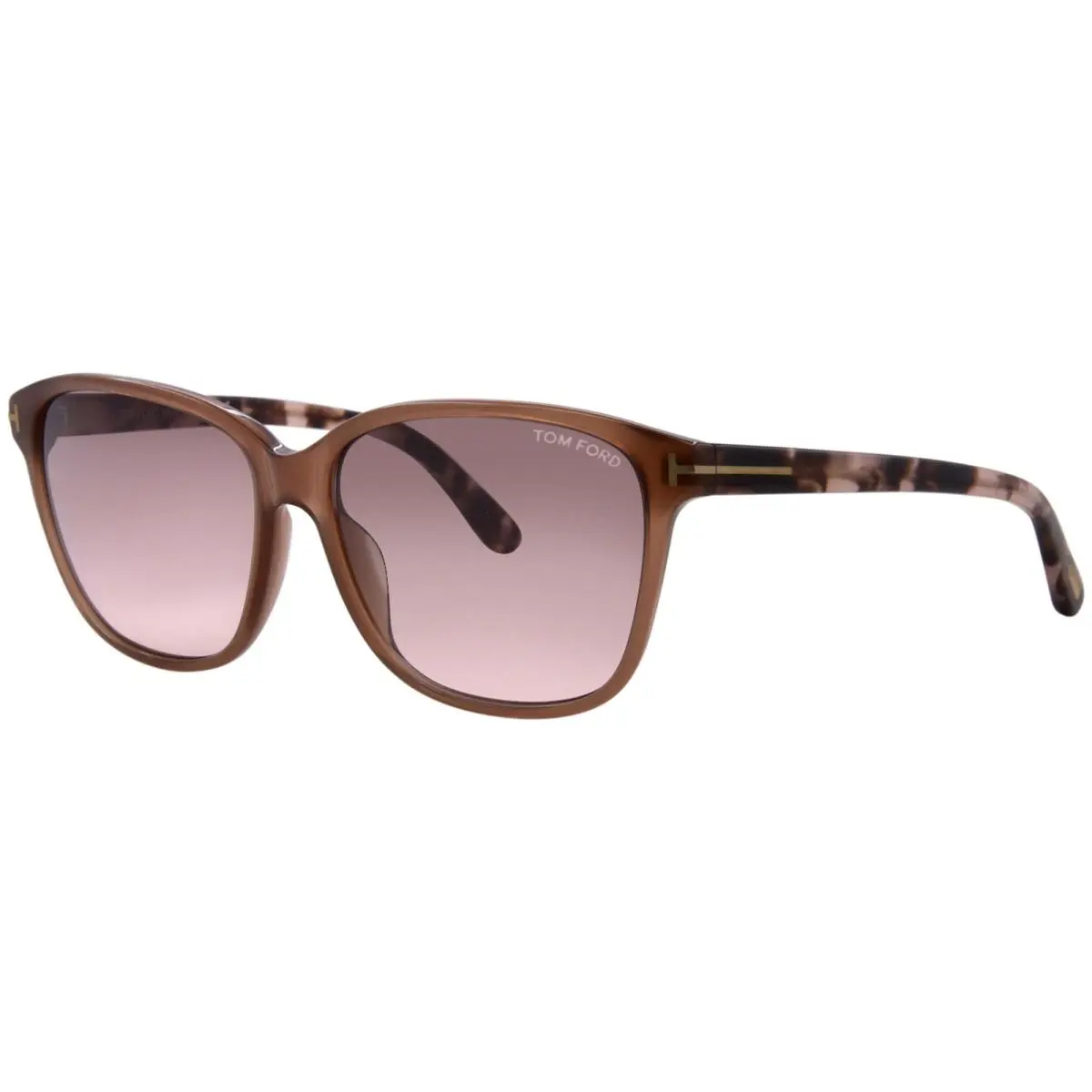 Tom Ford Dana FT0432/S 45F Sunglasses Women`s Light Brown/brown Gradient 59mm