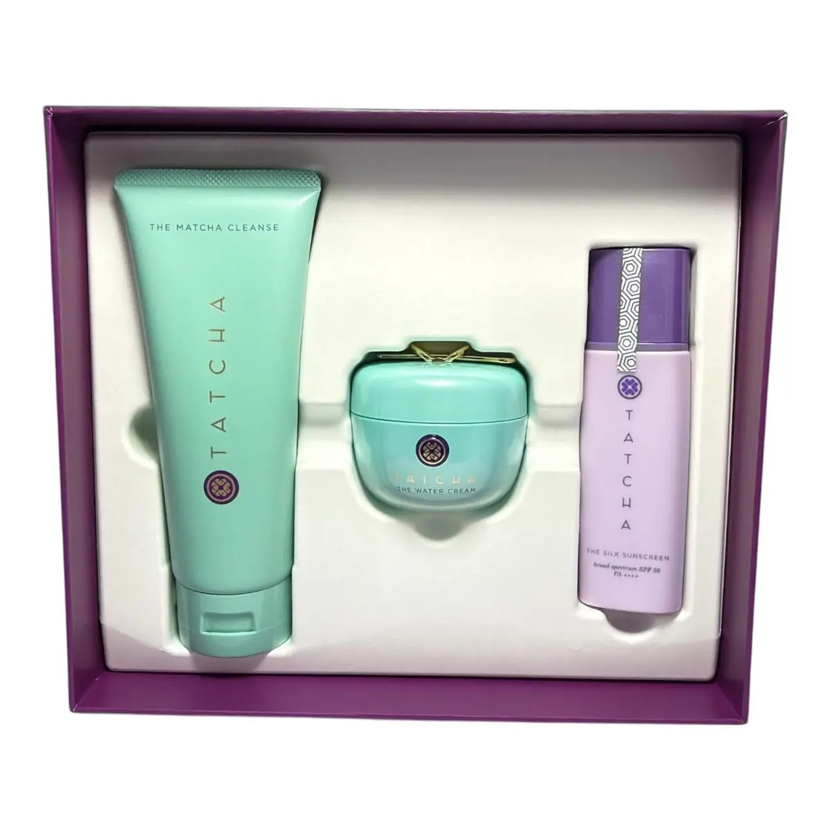 Skincare Set The Matcha Cleanse The Water Cream Silk Sunscreen -new by Tatcha