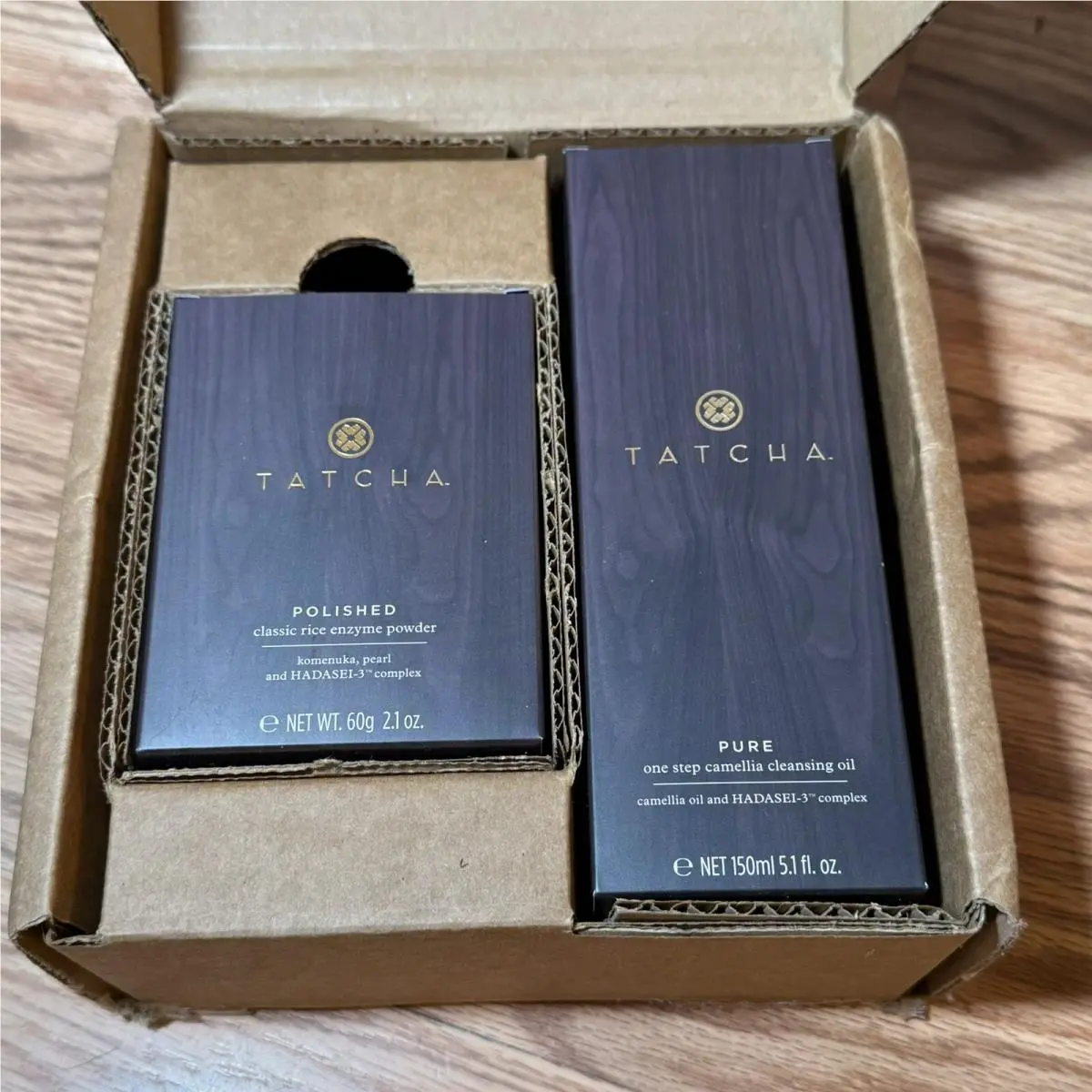 Pure Camellia Cleansing Oil 5.1oz Bottle Polished Classic Rice Powder by Tatcha