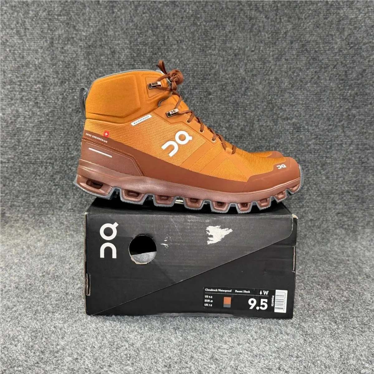 Newton On Running Cloudrock Waterproof Hiking Shoes Women`s 9.5 Pecan Athletic Boots