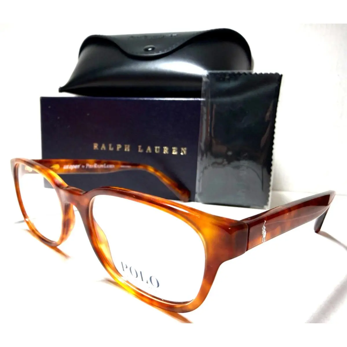 Polo Ralph Lauren US Open PH 2244 5449 Blonde Havana Authent Eyeglasses 54-18