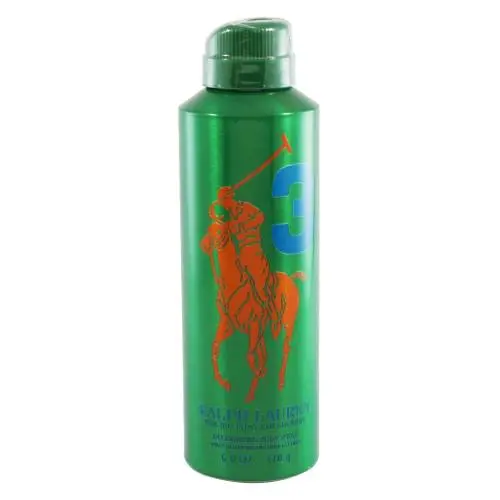 Ralph Lauren Polo Big Pony Men No 3 Deodorant Body Spray 6.0 oz/170g