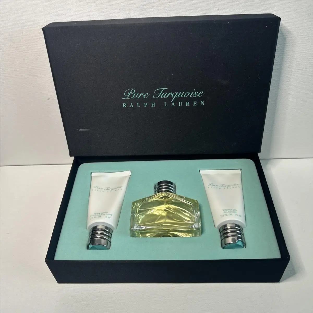 Ralph Lauren Pure Turquoise Gift Box Eau De Parfum Lotion Gel D1